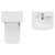 Avant Satin White 1000mm Wall Mounted 2 Drawer Vanity Unit and Toilet Suite with Arc Basin Top View