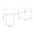 Avant Satin Green 1000mm Wall Mounted Single Drawer Vanity Unit and Toilet Suite with Rimini Basin Top Down Dimensions thumbnail