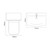 Avant Satin Anthracite 1100mm Wall Mounted 2 Drawer Vanity Unit and Toilet Suite with Arc Basin Top Down Dimensions thumbnail