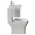Avant Satin White 600mm Wall Mounted Single Drawer Vanity Unit and Kingston Toilet Suite with Arc Basin Side View