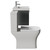 Avant Satin Grey 600mm Wall Mounted Single Drawer Vanity Unit and Kingston Toilet Suite with Rimini Basin Side View