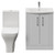 Avant Satin White 600mm 2 Door Vanity Unit and Kingston Toilet Suite with Arc Basin Front View