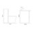 Avant Satin Green 1300mm Wall Mounted 2 Drawer Vanity Unit and Toilet Suite with Arc Basin Side On Dimensions thumbnail