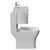 Avant Satin White 800mm Wall Mounted Single Drawer Vanity Unit and Kingston Toilet Suite with Angel Basin Side View