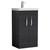 Nuie Athena Charcoal Black 500mm 2 Door Vanity Unit with 40mm Profile Basin - ATH005A Main Image