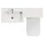 Avant Satin Green 1100mm 2 Door Vanity Unit Toilet Suite with Left Hand Square Lucia Basin Top View