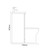 Avant Satin White 1100mm 2 Door Vanity Unit Toilet Suite with Left Hand Square Lucia Basin Side On Dimensions thumbnail