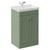 Danbury Satin Green 500mm 2 Door Vanity Unit with Rimini Basin Left Hand View thumbnail