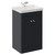 Danbury Satin Anthracite 500mm 2 Door Vanity Unit with Rimini Basin Left Hand View thumbnail