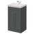 Danbury Satin Grey 500mm 2 Door Vanity Unit with Rimini Basin Right Hand View thumbnail