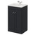 Danbury Satin Anthracite 500mm 2 Door Vanity Unit with Angel Basin Right Hand View thumbnail
