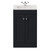 Danbury Satin Anthracite 500mm 2 Door Vanity Unit with Angel Basin View from Front thumbnail