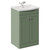 Danbury Satin Green 500mm 2 Door Vanity Unit with Arc Basin Left Hand View thumbnail