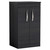 Nuie Athena Charcoal Black 500mm 2 Door Vanity Unit with Worktop - ATH005W Main Image