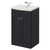 Danbury Satin Anthracite 500mm 2 Door Vanity Unit with Arc Basin Right Hand View thumbnail