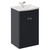Danbury Satin Anthracite 500mm 2 Door Vanity Unit with Arc Basin Left Hand View thumbnail