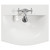Danbury Satin Grey 500mm 2 Door Vanity Unit with Arc Basin View from Top thumbnail