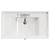 Danbury Satin White 800mm Wall Mounted Single Drawer Vanity Unit with Windsor Basin View from Top thumbnail