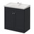 Danbury Satin Anthracite 800mm 2 Door Vanity Unit with Windsor Basin Right Hand View thumbnail