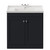 Danbury Satin Anthracite 800mm 2 Door Vanity Unit with Windsor Basin View from Front thumbnail
