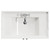 Danbury Satin Grey 800mm 2 Door Vanity Unit with Windsor Basin View from Top thumbnail