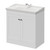 Danbury Satin White 800mm 2 Door Vanity Unit with Windsor Basin Right Hand View thumbnail