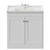 Danbury Satin White 800mm 2 Door Vanity Unit with Windsor Basin View from Front thumbnail