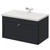 Danbury Satin Anthracite 800mm Wall Mounted Single Drawer Vanity Unit with Glide Basin Right Hand View thumbnail