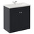 Danbury Satin Anthracite 800mm 2 Door Vanity Unit with Glide Basin Left Hand View thumbnail