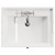 Danbury Satin Green 600mm Single Drawer Wall Mounted Vanity Unit with Windsor Basin Top View thumbnail
