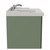 Danbury Satin Green 600mm Single Drawer Wall Mounted Vanity Unit with Windsor Basin Side View thumbnail