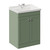 Danbury Satin Green 600mm 2 Door Vanity Unit with Windsor Basin Left Hand View thumbnail