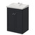 Danbury Satin Anthracite 600mm 2 Door Vanity Unit with Windsor Basin Right Hand View thumbnail