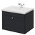Danbury Satin Anthracite 600mm Wall Mounted Single Drawer Vanity Unit with Glide Basin Right Hand View thumbnail