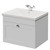 Danbury Satin White 600mm Wall Mounted Single Drawer Vanity Unit with Glide Basin Right Hand View thumbnail