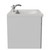 Danbury Satin White 600mm Wall Mounted Single Drawer Vanity Unit with Glide Basin Side View thumbnail