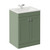 Danbury Satin Green 600mm 2 Door Vanity Unit with Angel Basin Left Hand View thumbnail