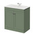 Danbury Satin Green 800mm 2 Door Vanity Unit with Angel Basin Right Hand View thumbnail