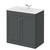 Danbury Satin Grey 800mm 2 Door Vanity Unit with Angel Basin Right Hand View thumbnail