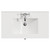 Danbury Satin Green 800mm Wall Mounted Single Drawer Vanity Unit with Angel Basin Top View thumbnail