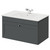 Danbury Satin Grey 800mm Wall Mounted Single Drawer Vanity Unit with Angel Basin Right Hand View thumbnail