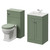 Danbury Satin Green 1000mm 2 Door Vanity Unit and Toilet Suite with Angel Basin Right Hand View thumbnail