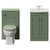 Danbury Satin Green 1000mm 2 Door Vanity Unit and Toilet Suite with Arc Basin Front View thumbnail