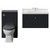 Danbury Satin Anthracite 1300mm Wall Mounted Single Drawer Vanity Unit and Toilet Suite with Windsor Basin View from Front thumbnail