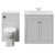 Danbury Satin White 1300mm 2 Door Vanity Unit and Toilet Suite with Glide Basin View from Front thumbnail