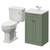 Danbury Satin Green 500mm 2 Door Vanity Unit and Windsor Toilet Suite with Arc Basin Right Hand View thumbnail