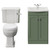 Danbury Satin Green 500mm 2 Door Vanity Unit and Windsor Toilet Suite with Arc Basin View from Front thumbnail