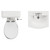 Danbury Satin Grey 500mm 2 Door Vanity Unit and Windsor Toilet Suite with Arc Basin View from Top thumbnail