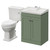 Danbury Satin Green 600mm 2 Door Vanity Unit and Windsor Toilet Suite Right Hand View thumbnail