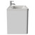 Oslo Gloss White 800mm Wall Mounted 2 Drawer Vanity Unit with Anya Basin View from Side thumbnail